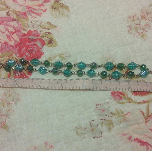 BOGO Turquoise and Green Beaded Bracelet - Picture 1 of 3
